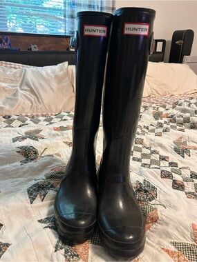 Classic Tall Hunter Rain Boots Womens